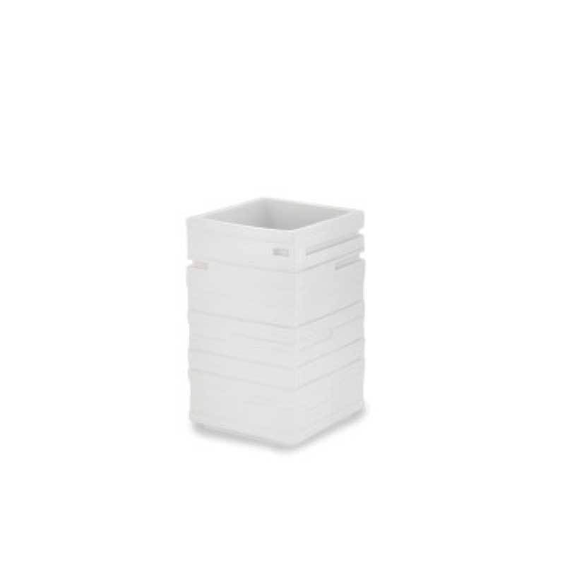 Import Hellas Ποτηροθήκη ΣΥΡΟΣ Resin Λευκή 0037-2723